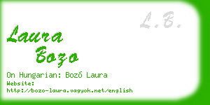 laura bozo business card