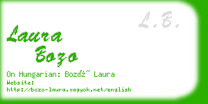 laura bozo business card